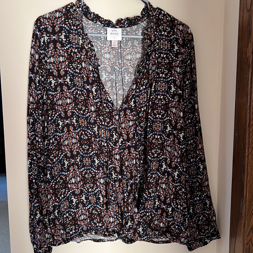 Black Extra Large Blouse